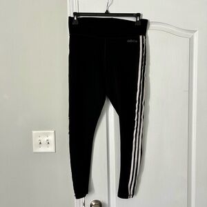 Adidas | black and white leggings - L